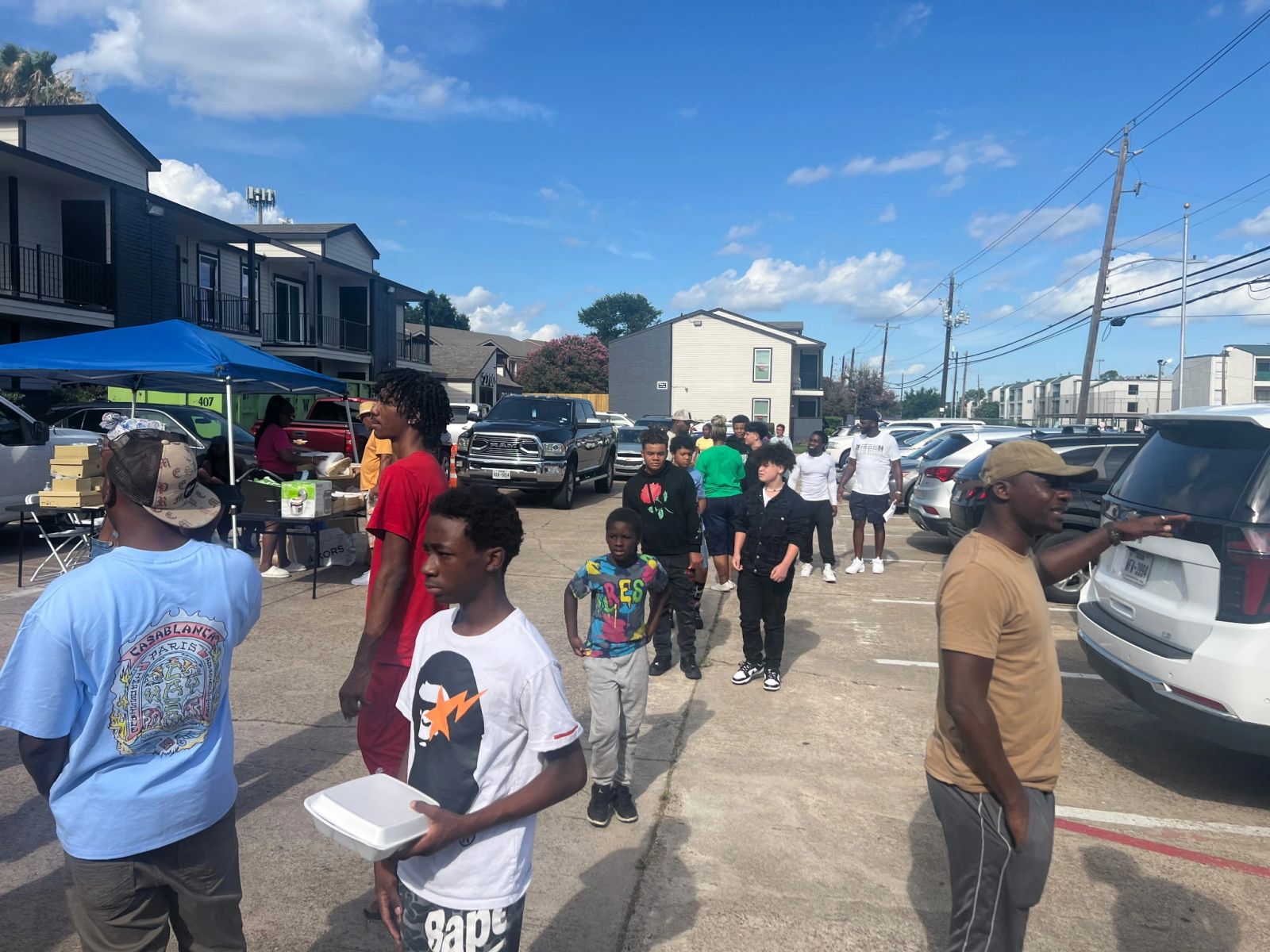 Community members at an EVAC event
