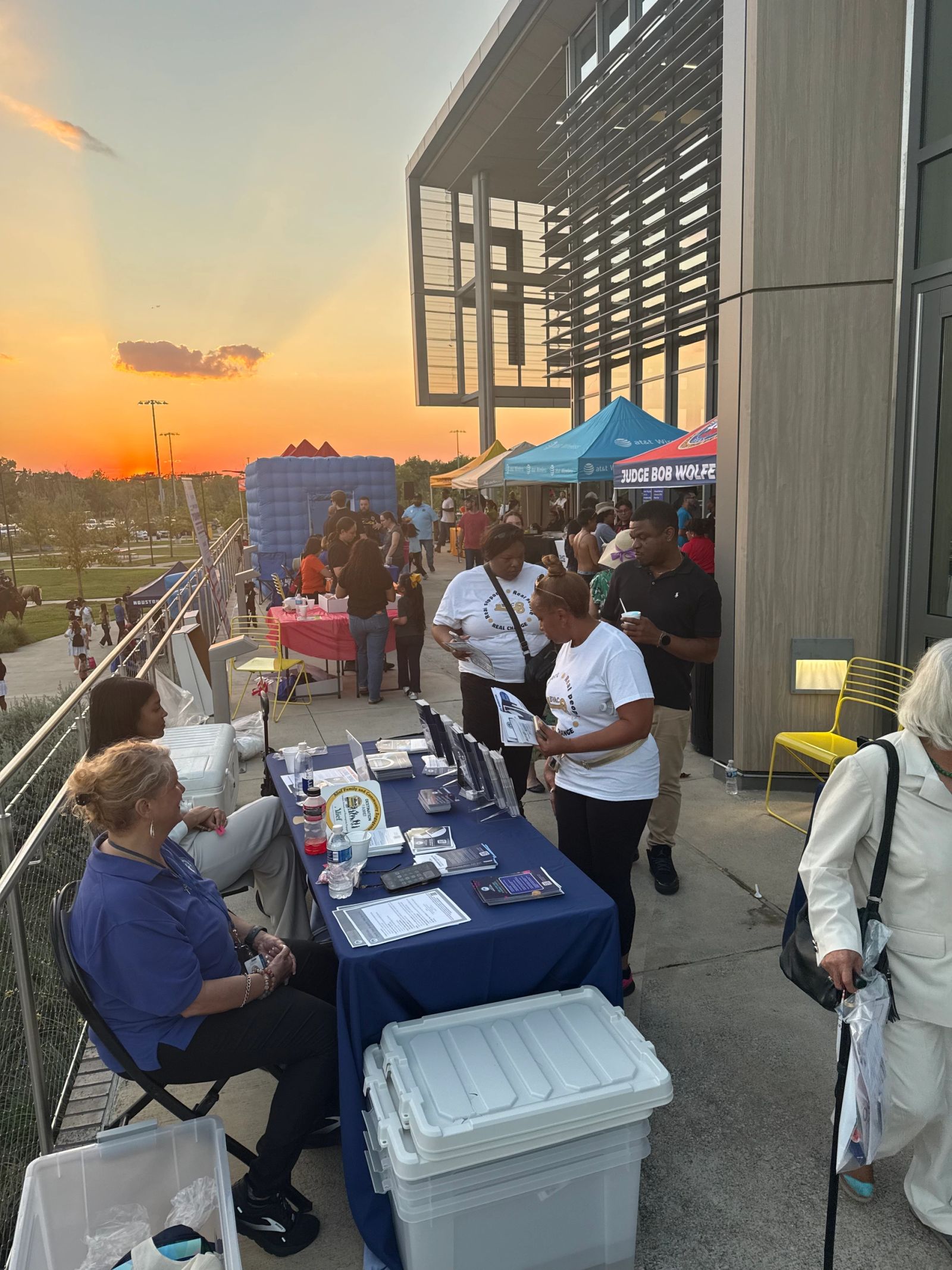 EVAC staff serving the community
